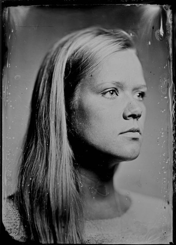 Hannah- Portrait auf Kollodium Nassplatte - Fotograf Thilo Nass Silberbilder