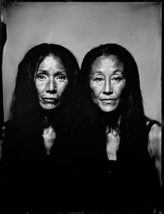 Minako Seki Yumiko Yoshioka - Portrait auf Kollodium Nassplatte - Fotograf Thilo Nass Silberbilder