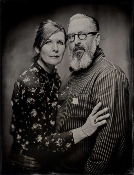 Paar Portrait auf Kollodium Nassplatte - Fotograf Thilo Nass Silberbilder